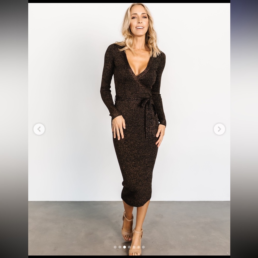 ✨🍾 Sparkle Long Sleeve Dress